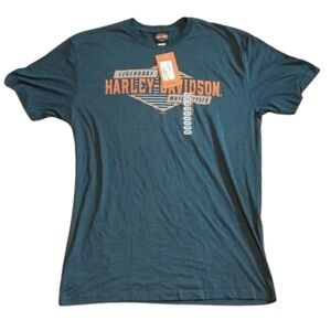 Harley Davidson Mens T-shirt Teddt Morse's Cowboy Texas New Nwt Tag Logo Brand